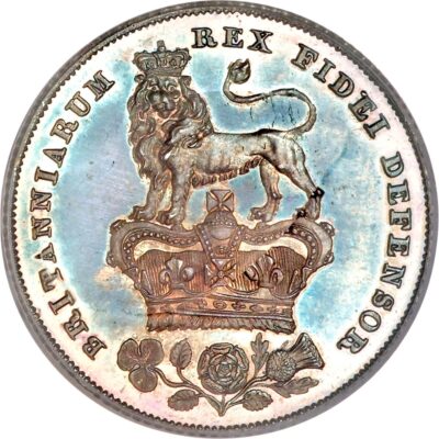 Worldcoins / Km 694 / Great Britain / 1 Shilling / 1826 / Fr+ / Zilver 0.925