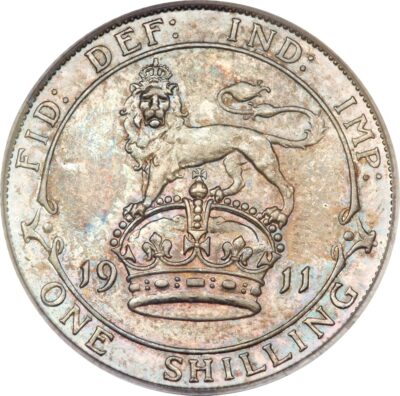 Worldcoins / Km 816 / Great Britain / 1 Shilling / 1914 / Zf / Zilver 0.925