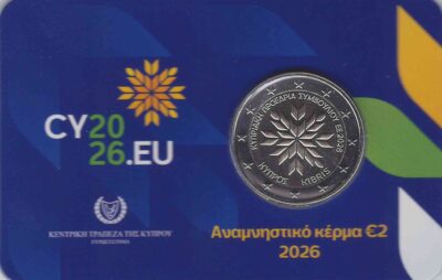 Euromunten / Cyprus / 2026 / 2 Euro / Coincard / Voorzitter EU