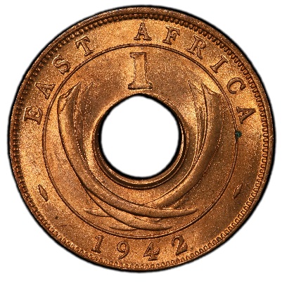 Worldcoins / Km 029 / East Africa / 1942 / 1 Cent / Zf