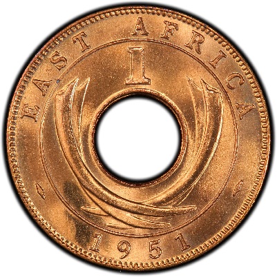 Worldcoins / Km 032 / East Africa / 1949 / 1 Cent / Zf