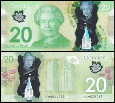 bankbiljetten / 108b / Canada / 20 Dollar / 2012 / Unc / Polymer