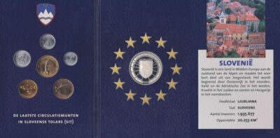 Worldcoins / Slovenia / Slovenie / Unc Set / Europa / Zilver 0.925 Penning
