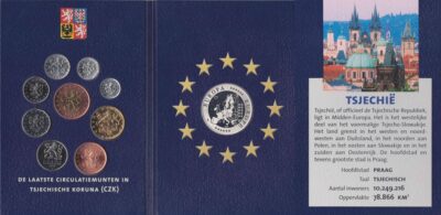 Worldcoins / Czech Republic / Tsjechie Republiek / Unc Set / Europa / Zilver 0.925 Penning