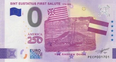 0 Euro Biljet / Netherlands / 2026 / Sint Eustatius First Salute