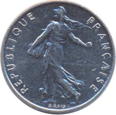Worldcoins / Km 931.1 / France / Frankrijk / 50 Centimes / 1969 / Zf+