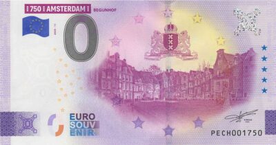 0 Euro Biljet / Netherlands / 750 Jaar Amsterdam / Begijnhof