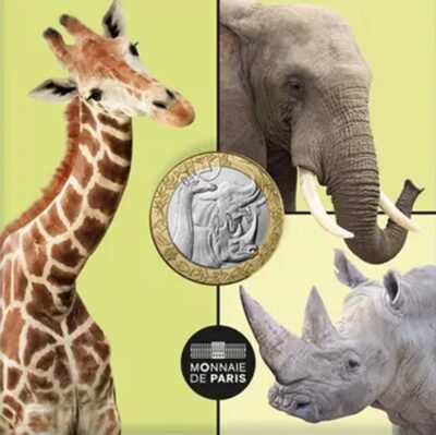 Euromunten / Frankrijk / 2026 / 5 Euro / Unc / Savannedieren