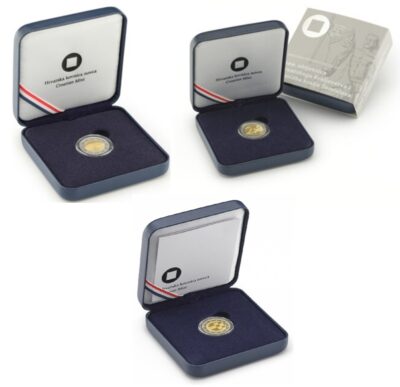 2 Euromunten Kroatie Proof