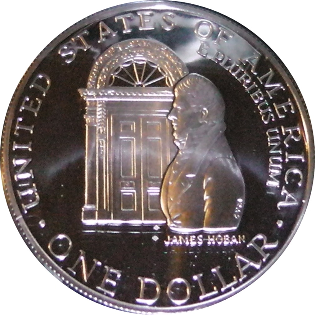 Worldcoins / Km 236 / Usa / 1992 D / 1 Dollar / Unc / White House Bicentenary / Zilver 0.900 - Afbeelding 2