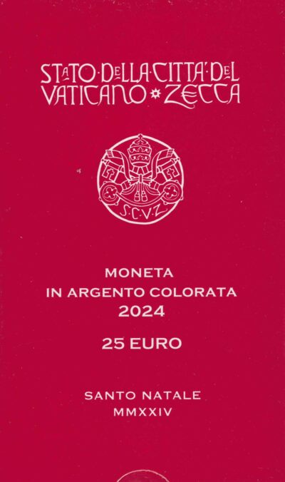 Euromunten / Vaticaan / 2024 / 25 Euro / Proof / Geboorte Van Christus - Kerstmis / Zilver 0.925
