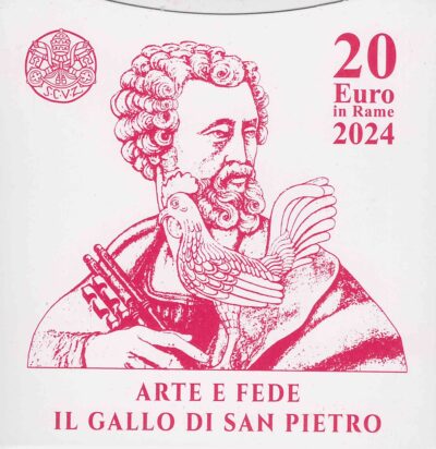 Euromunten / Vaticaan / 2024 / 20 Euro / Proof / Sint Pieter / Rame Verpakking