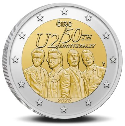 Euromunten / Ierland / 2026 / 2 Euro / Unc / 50 Jaar U2