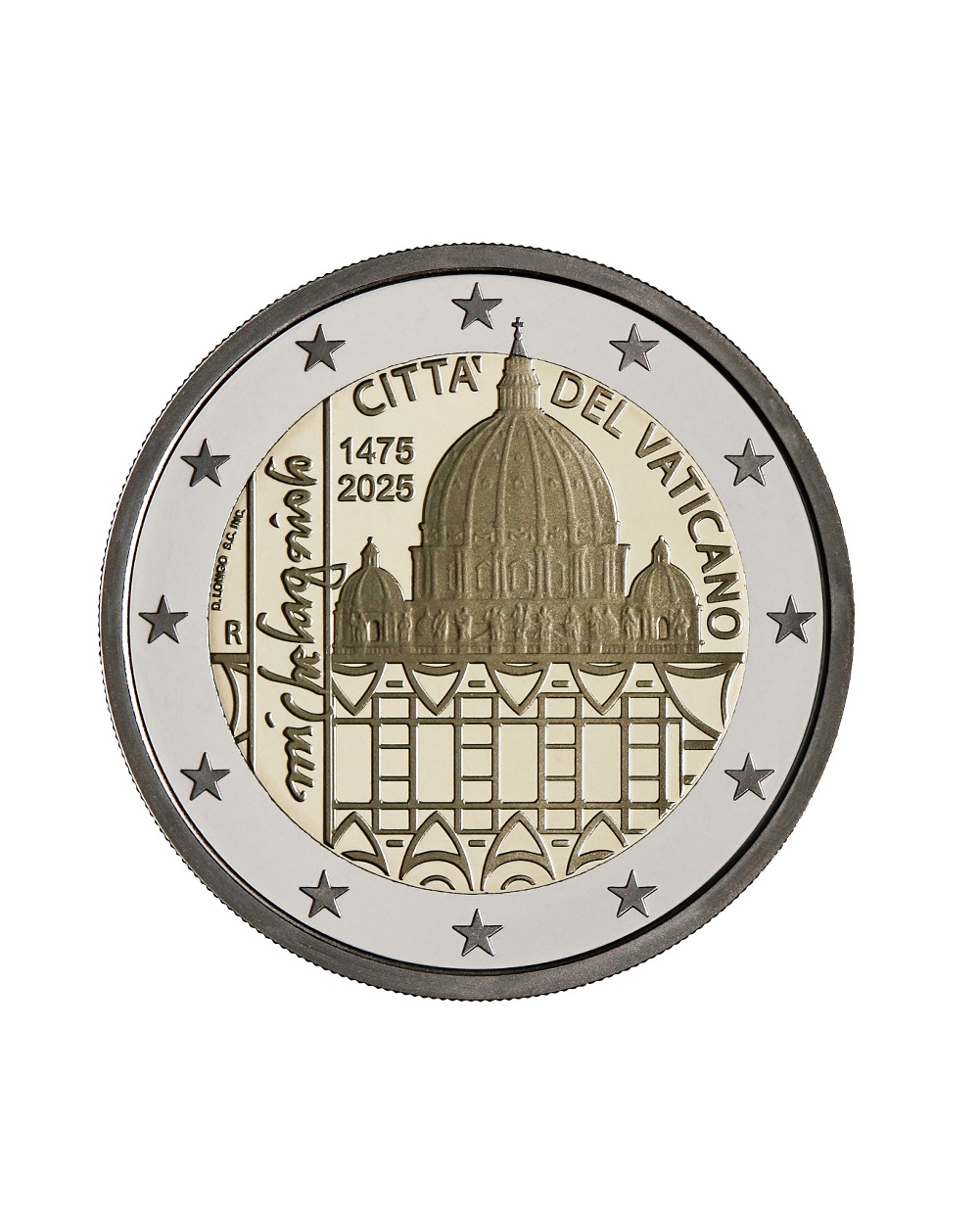 Euromunten / Vaticaan / 2025 / 2 Euro / Proof / Michelangelo / Aankondiging - Afbeelding 2